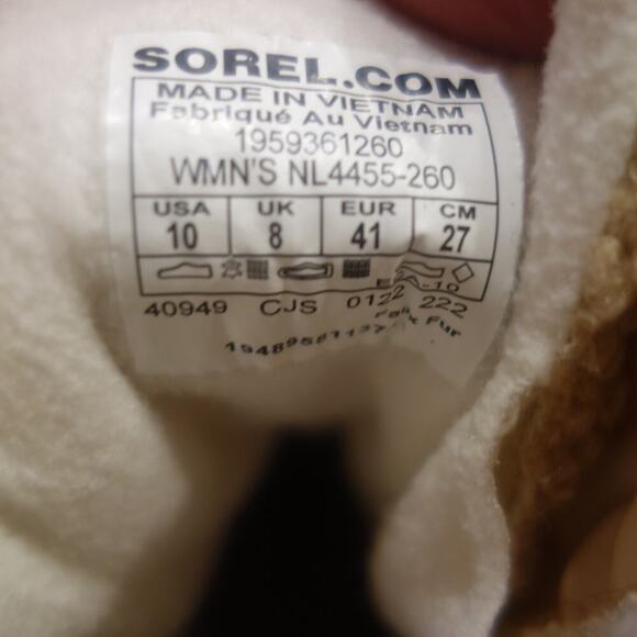 NEW Sorel Explorer II Joan Cozy Boot Tan Brown Nova Sand Sea Salt Women's 10 - Picture 8 of 8